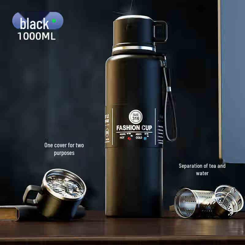 Tianxi 1L 316 Stainless Steel Tea Infuser Thermos Bottle