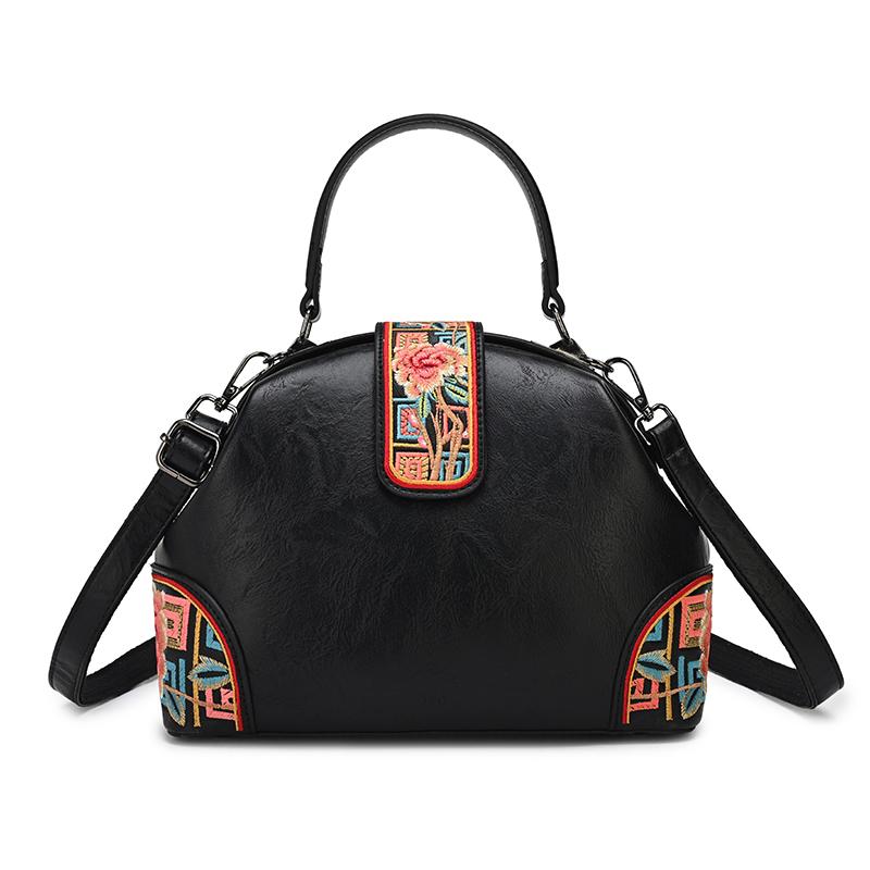 Vintage PU Leather Handbag for Women 2026 New Artisanal Splicing Women Shoulder Bag Luxury High Quality Purse Crossbody Tote Bag
