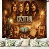 Led zeppelin Wall Tapestry Aesthetic Wall Hanging Printed Fabric Blanket Decorative Tapestries for Bedroom Living Room Home Decor