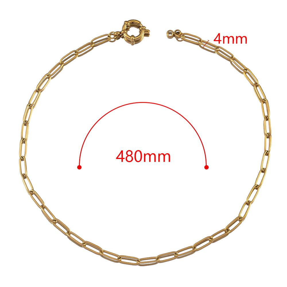1PC Stainless Steel 45cm Basic Link Chian Bracelet Necklace Women Men Anchor Clasp Beads Chain Sailor Wheel DIY Jewelry Findings
