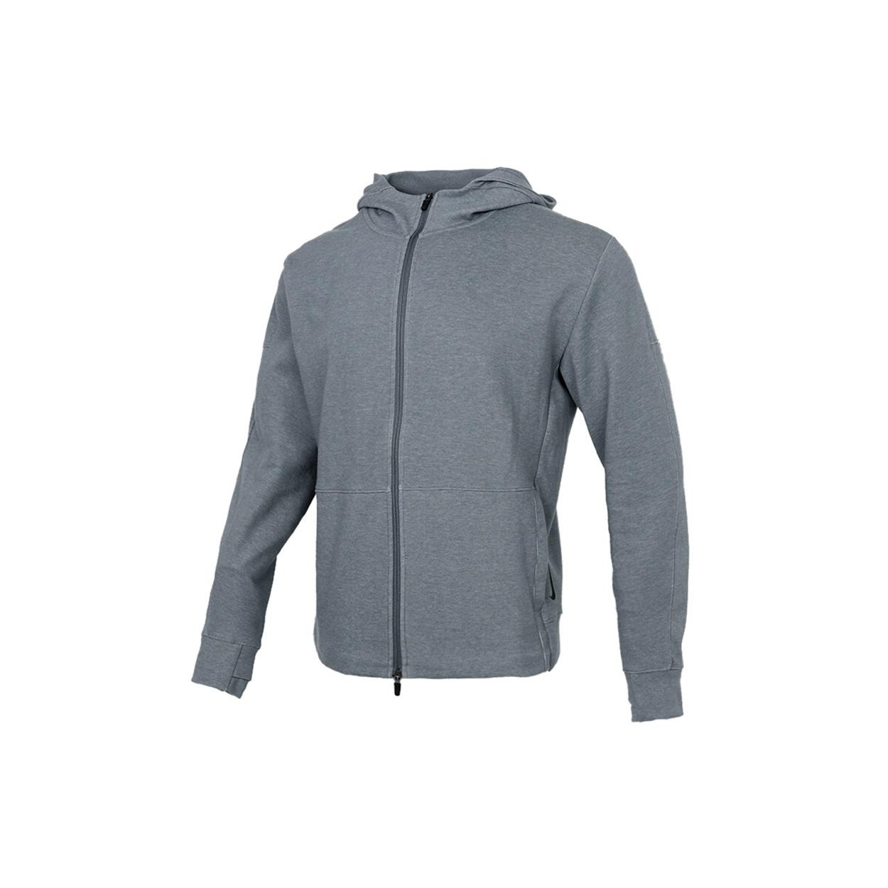 Nike Yoga Full-length zipper Cardigan hooded Sports Jacket Gray Men s CU6261-068 XL