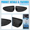 Side Rearview Mirror Cover Cap Left Right Door Wing Mirror Cover for Chevrolet Cruze 2009 2010 2011 2012 2013 2014 2015