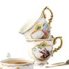 English Complete Set Of Coffee Set Creative Household Flower Tea Afternoon Tea Ceramic Tea Set Coffee Cup Saucer