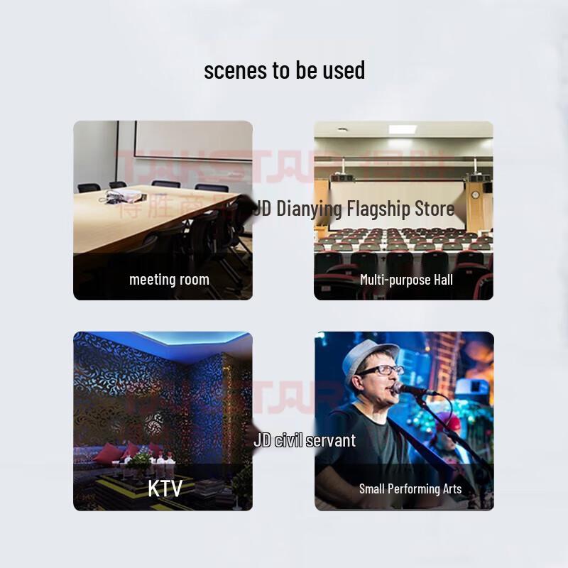 TAKSTAR TKS-80 8-inch 400W Full-Range Stage Speaker CN plug (adapter included)