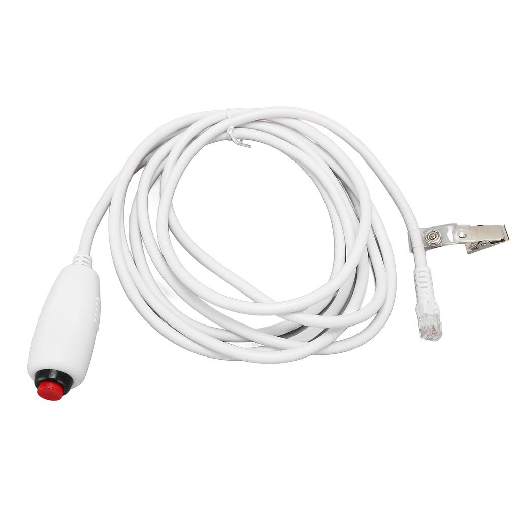 Nurse Call Cable Universal Crystal Head 6P4C Replacement Push Button Cord for Nurse Station 9.8ft