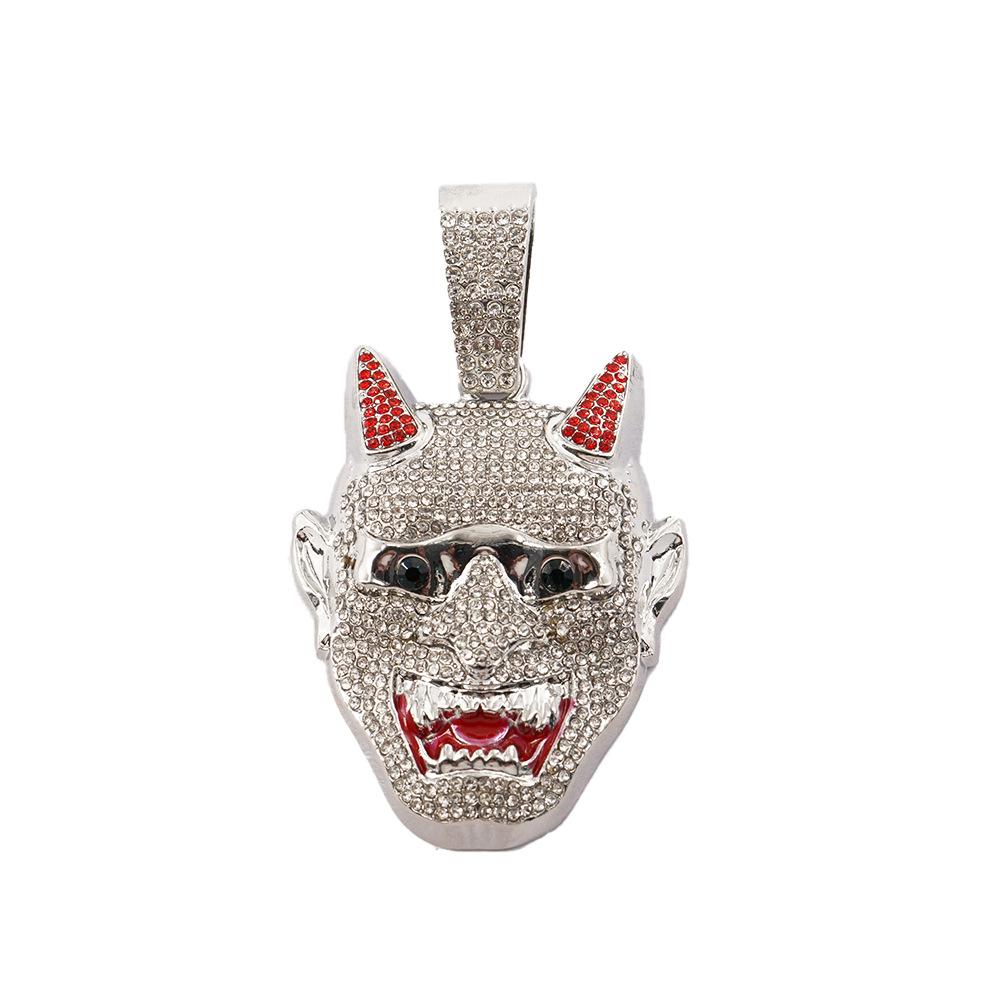 Hip Hop New Night Fork Monster Pendant Hip Hop Fashion Trendy Men's Necklace Accessories