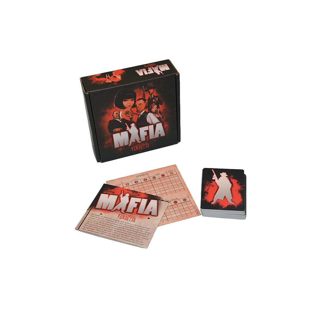 Mafia: Juego de Mesa Vendetta | Juego de Cartas para Fiestas "Reunión Familiar", Juego de Mesa, Juego de Cartas, Juego Ideal para Reuniones Familiares, Regalo.