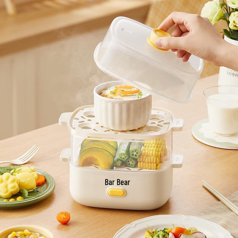 Bear Mini Double-Layer Electric Steamer CN plug (adapter included)