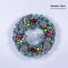 Festive Wreath: 40/50/60cm Artificial Christmas Decorations for Windows, Doors, and Trees