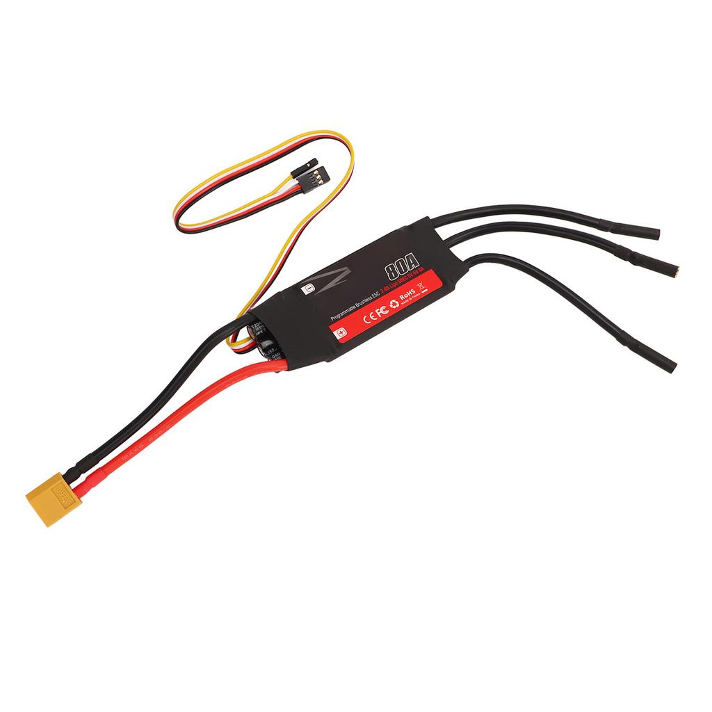 80A Brushless ESC 32 Bit Processor RC Brushless Motor Electric Speed Controller Part for DIY RC