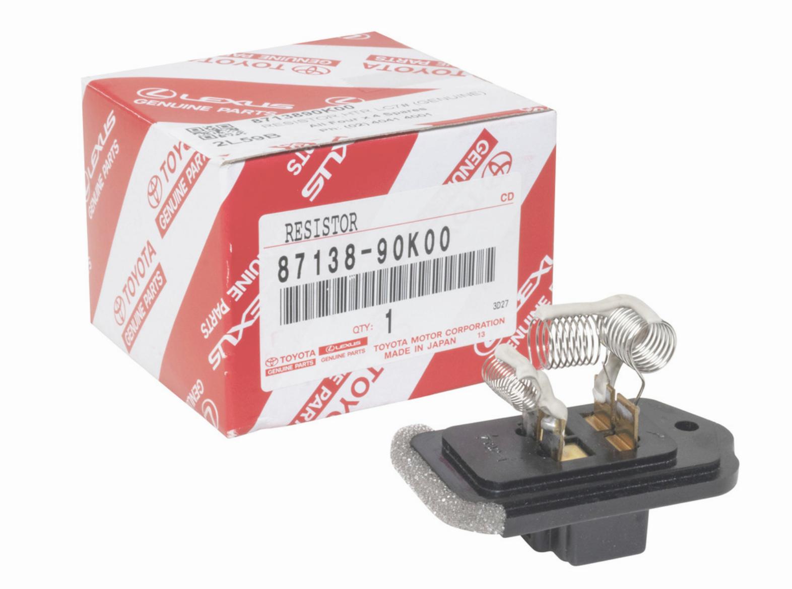 

TOYOTA Genuine RESISTOR, HEATER BLOWER TOYOTA LAND CRUISER OEM 87138-90K00