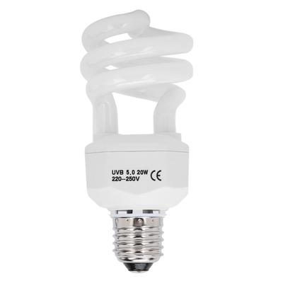 Reptilien UVB Energiesparlampe Schildkröte Eidechse Kalziumergänzung Pflanze Ultraviolettes Licht5.0 20W