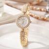 Casual Rhinestone Quartz Watch Arabic Numerals Dial Wristwatch
