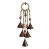 Witch Bells for Door Knob Protection Witch Wind Chime Door Hanger Handmade Rattan Hanging Ornament Witchcraft Home Decor