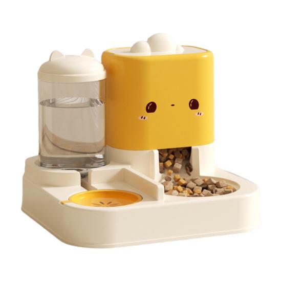 2-In-1 Automatic Cat Food Feeder Water Dispenser Multi-purpose Indoor Small Cats Dogs Puppies Food Water Feeding Bowl Pet Supplies