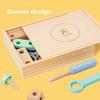 Kids Tool Box Wooden Screwdriver Set Educational Toy For Early Learning Gift