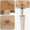 Pop Up Party Tent 288 X 288 X 245 Cm Beige Oxford Fabric