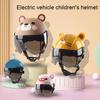 Casco de Montar para Niño Ajustable Apariencia Adorable Ultraligero Absorbente de Impactos ABS Casco de Seguridad para Patineta Bici de Niño para Niño