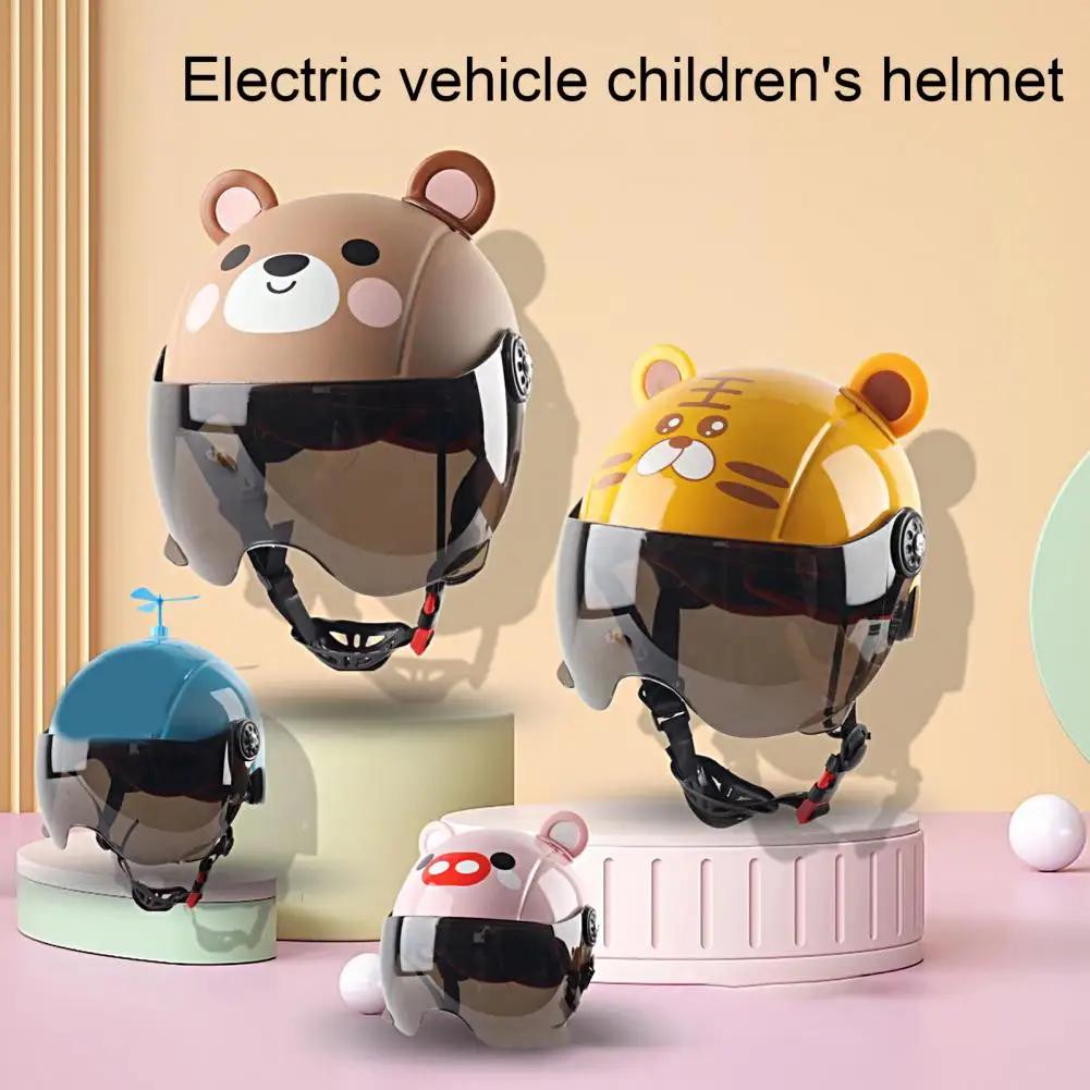 Casco de Montar para Niño Ajustable Apariencia Adorable Ultraligero Absorbente de Impactos ABS Casco de Seguridad para Patineta Bici de Niño para Niño