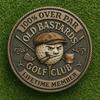 Over Par Old Bastards Golf Coin Humorous Golfer Gift,Novelty Golf Ball Marker Funny Golf Accessories for Men Women