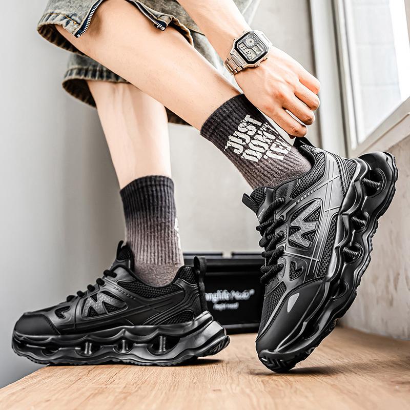 New Fashion Men 's Four Seasons Comfortable Thick Sole Shoes Students Boys GirlsTrending Soft Sole Breathable Casual Running Sneakers