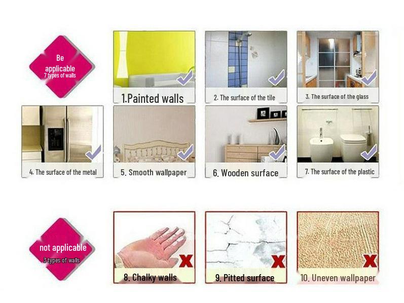 Acrylic Diamond Living Room Wall Sticker - Self-Adhesive Mirror Decor