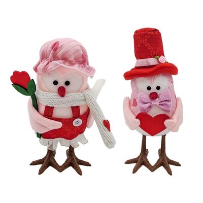 Valentines Day Decorations Bird Ornament Figures Tiered Tray for Party Table Home Mantel Decorations