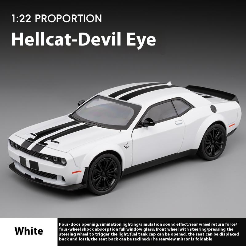 1:22 Dodge Challenger Redeye Hellcat Super Muscle Sports CarAlloy Metal Diecast Car Model Birthday Gift Collection Decoration