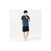 [ODONATE] Men's Sportswear Short-Sleeve Tracksuit Set (Top and Bottom) - Breathable, Odor-Resistant, Sweat-Wicking, Quick-Drying Shorts - Running