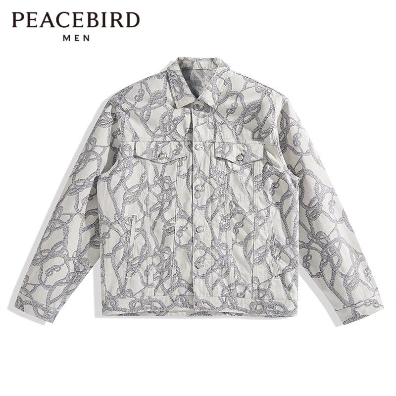 PEACEBIRD Men s CNY Collection Loose Denim Jacket S