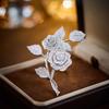 Luxury Sparkle Zircons Rose Bouquet Brooches for Women Luxury Temperament Banquet Pin Clothes Accessories Corsages Jewelry Gifts
