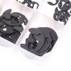 120ks Sada černých nerezových pojistných kroužků Snap Ring E-Clip Podložka Sortiment Pro upevnění hřídele M1.5-M10