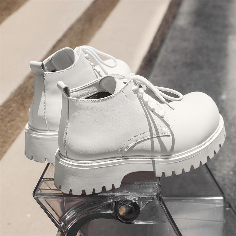 Martin boots men's British autumn and winter platform heightening big head tooling shoes men's business casual leather shoes 18922-J