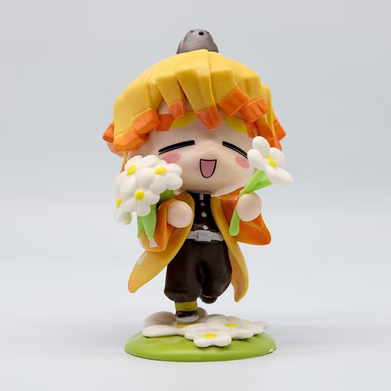 Demon Slayer Tanjiro Kamado Nezuko Anime Zeichentrickfigur Blindbox Kreative Personalisierte Statue Modell Ornament Überraschungsgeschenkbox