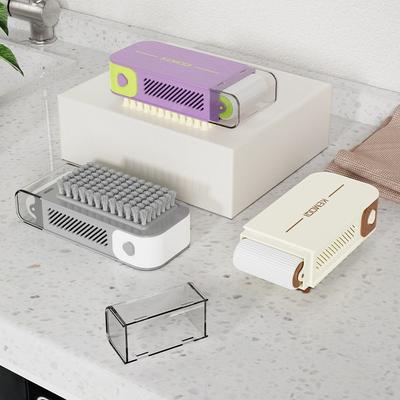 New Multifunctional Soap Box Non-slip with Brush Roller Soap Boxes Soap Storage Tool Drain Soap Storage Boxes