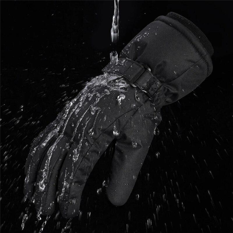 1pair Winter Ski Gloves Waterproof Windproof Outdoor Sport Cycling Bike Bicycle Motorcycle Hiking Camping Hand Warm Gloves