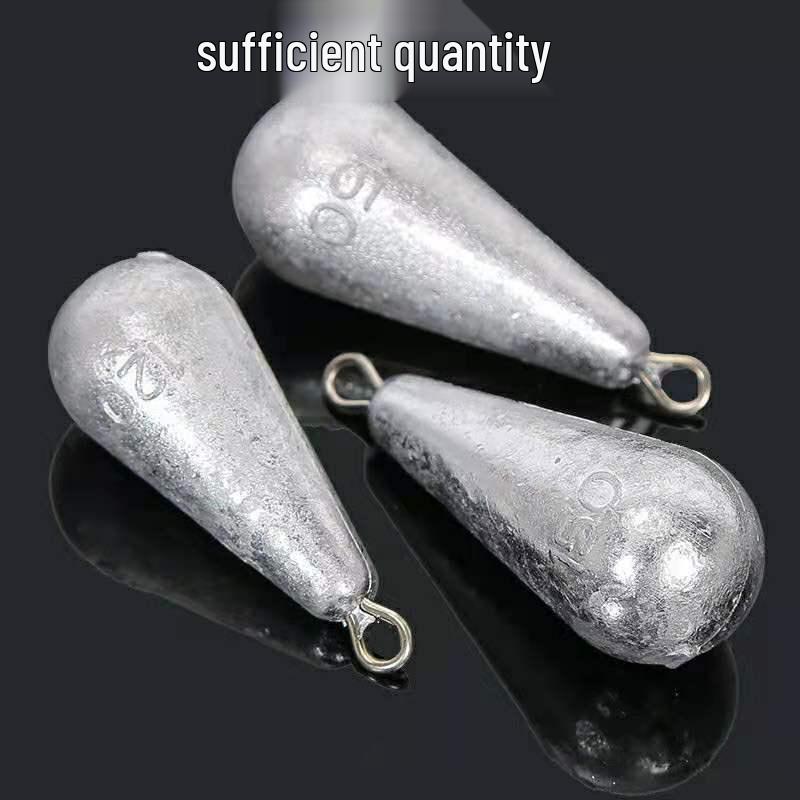 Teardrop Lead Sinkers for Long-Distance Sea Fishing - Anti-Snag Rod Accessories