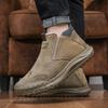 Fashion Winter Warm Boots Leather Loafers for Men Luxury Comfortable Casual Shoes Breathable Male Driving Moccasin Walking Sneakers Man