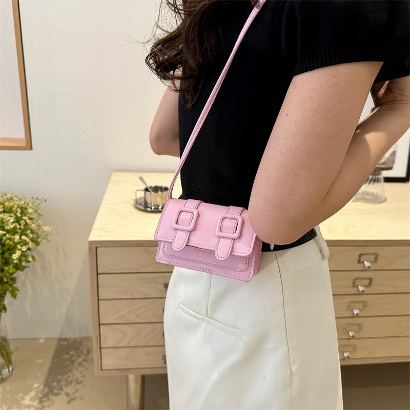 Small Bag Women's Summer New Trend Niche Shoulder Bag Simple Small Square Bag Retro Casual Messenger Bag Women