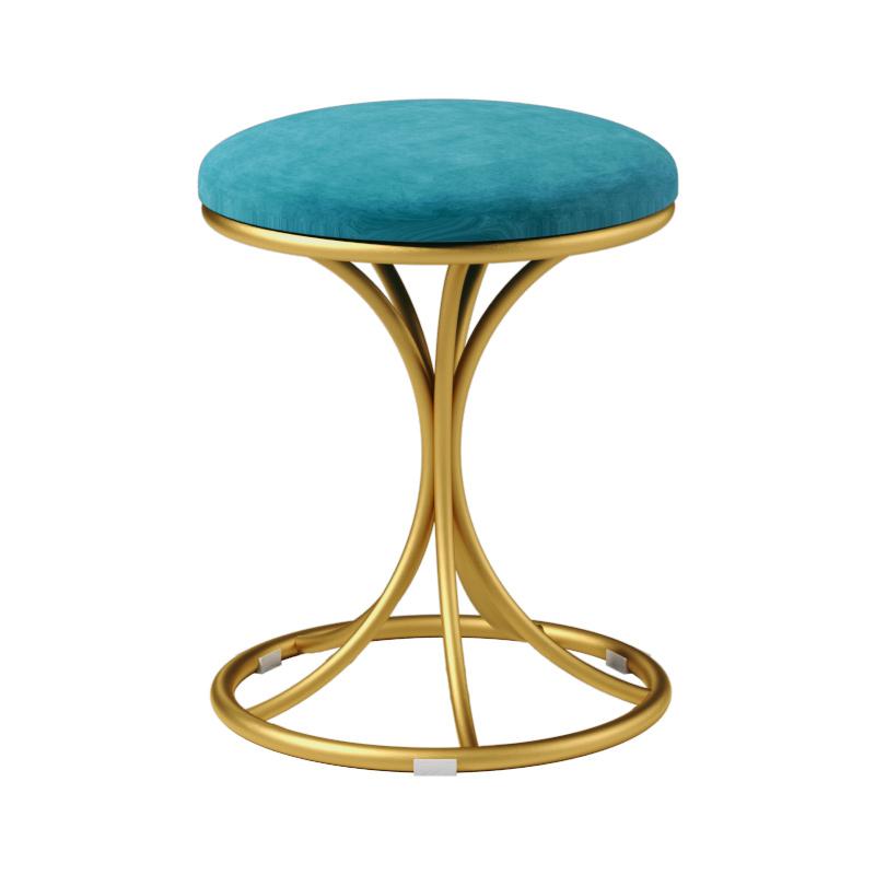 Nordic Tragbare Samt Metall Eitelkeit Hocker Esszimmer Stuhl Moderne Wohnzimmer Schlafzimmer Möbel Make-Up Stühle Flur Schuhe