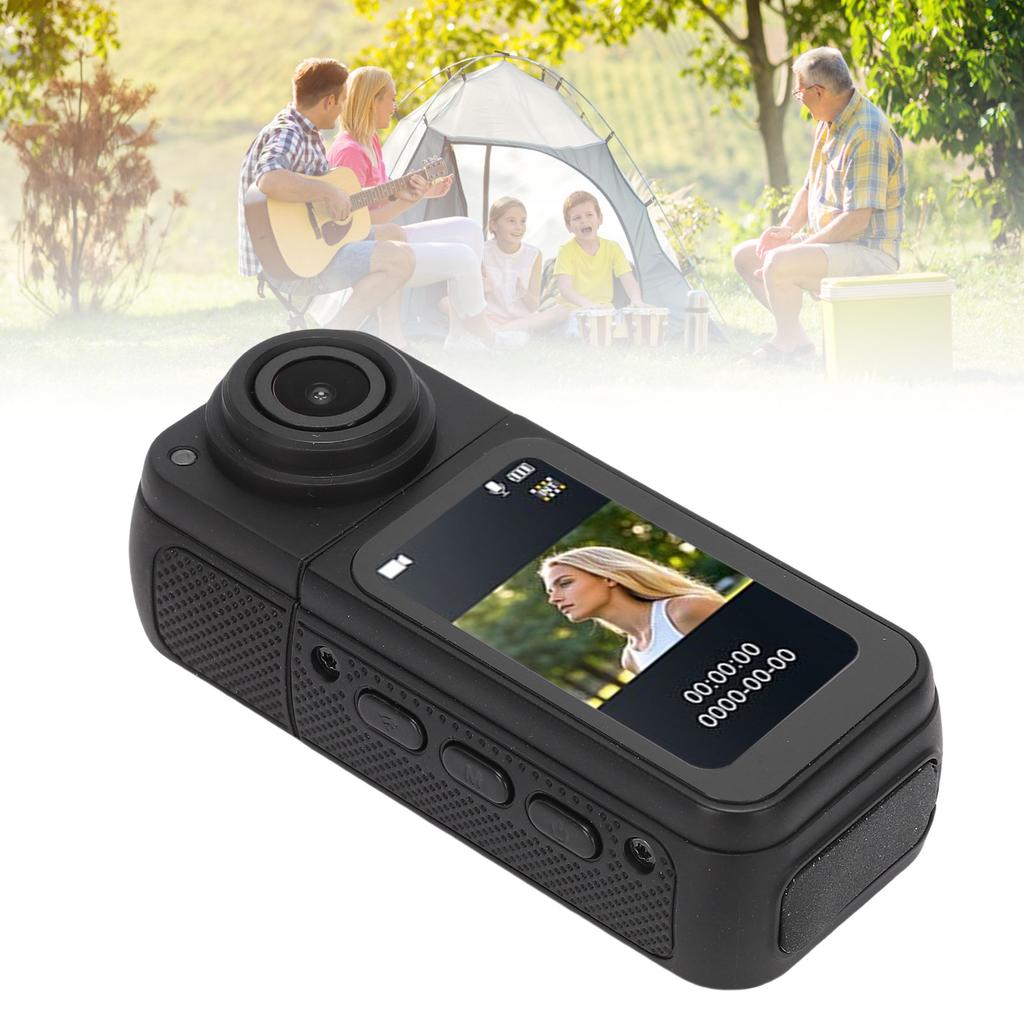 Wearable Camera 2.7K 12MP 170 Degree Angle 1.47 Inch Color Screen Magnetic Body Worn Cam for Work Travel Walking