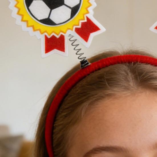 Football Headband Soft Lightweight Stretchy Fit Hair Hoop Football Match Cheering Props Game