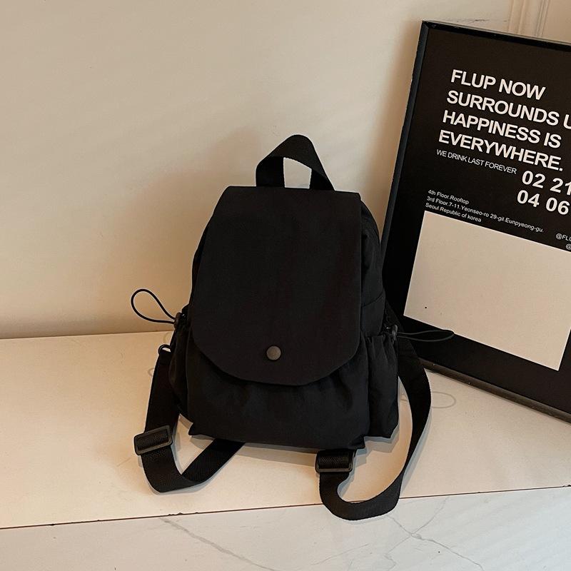 New Canvas Backpack Men's and Women's Rest Backpack Leisure Large Capacity Flip Bag Student Schoolbag Travel Backpack