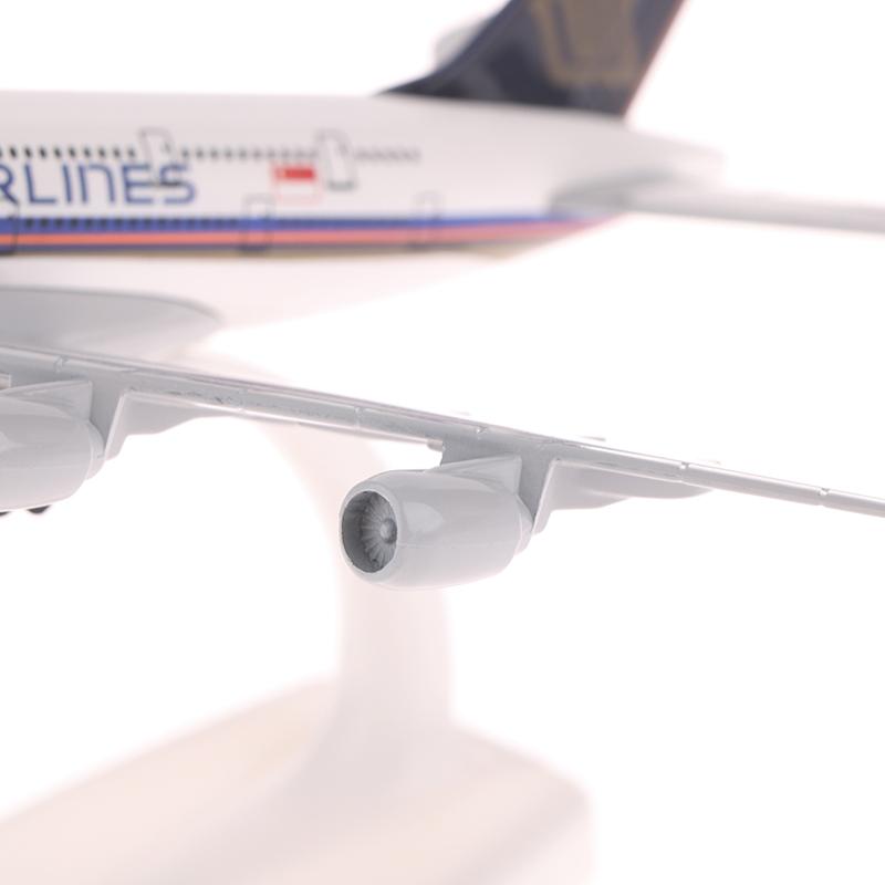 20Cm Plane Model Boeing A380 Singapore Airlines Aircraft Alloy Simulation Airplane Model Aircraft For Kids Toys Christmas Gift