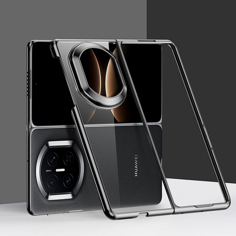 For Huawei Mate X7 X6 Ultra Thin Electroplated Transparent Case For Huawei Mate X 7 Hard PC Shockproof Phone Cover