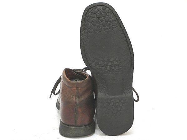 TODS Leather Chukka Short Boots Italy Vintage Size 8.5 26.0-27.0 Brown Dress Shoes(USED)