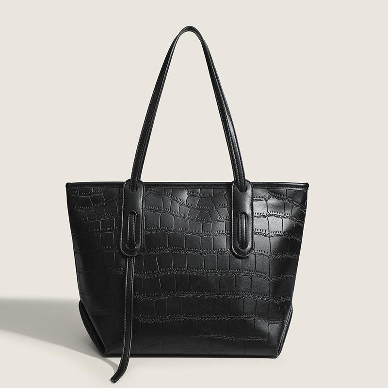 Simple large-capacity bag women's bag 2025 summer new trendy fashion ins shoulder bag portable tote bag