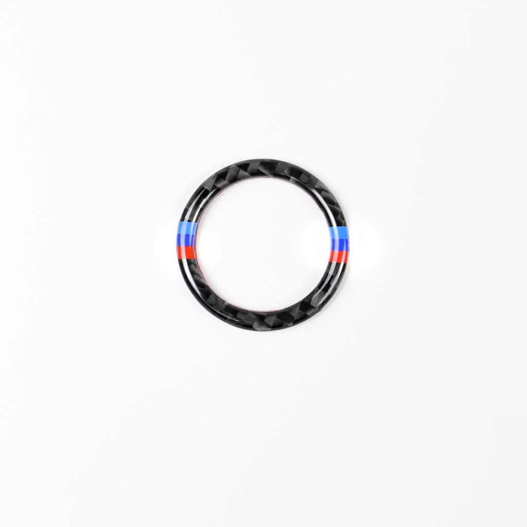 

BMW E90 Carbon Fiber Start Button, Air Vent, Gear Panel & Headlight Switch Frame Set