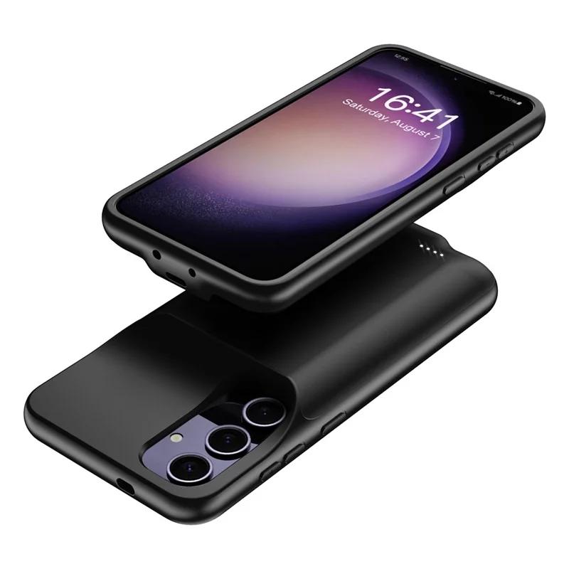 For Samsung Galaxy S25 TPU Charger Case 6500mAh Battery Pack Rechargeable Power Bank