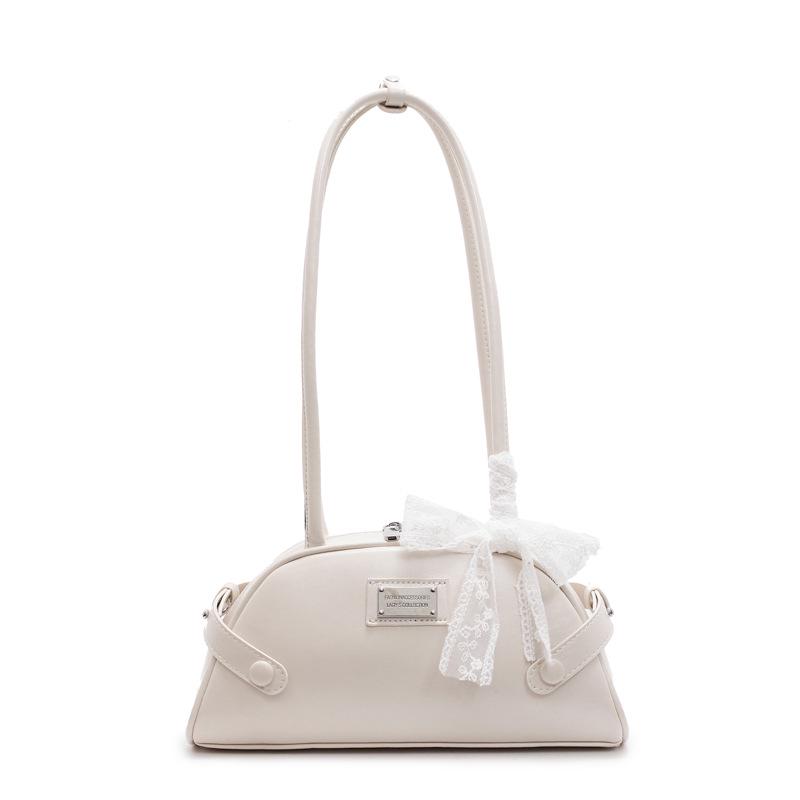 2025 Sweet Girl Lace Bow Shoulder Bag - Women's Stylish Underarm Design